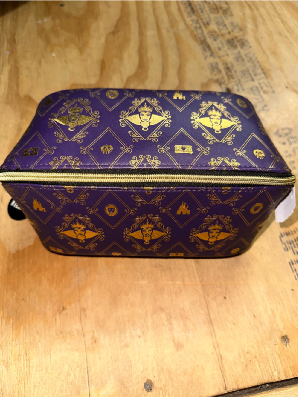 Women's Bath & Body Works Disney Villains Cosmetic Bag One Size Purple Gold